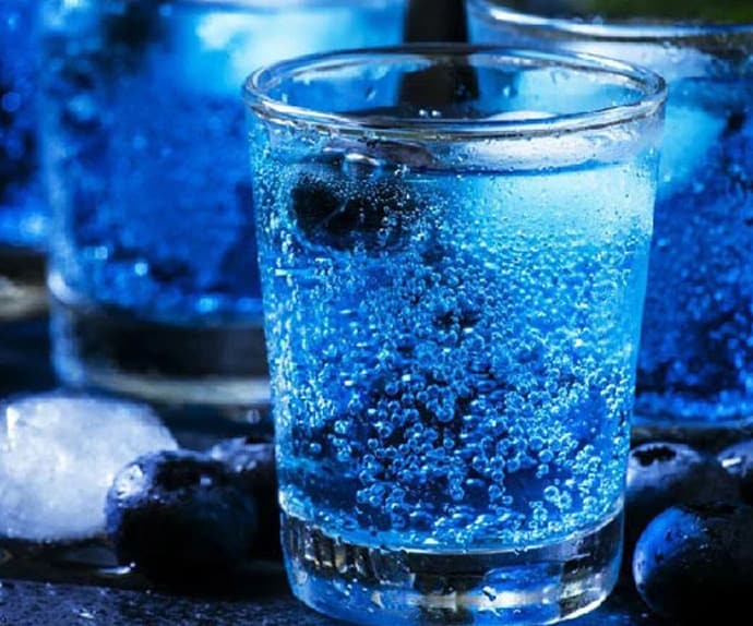 Phycocyanin Powder Blue Spirulina Glass