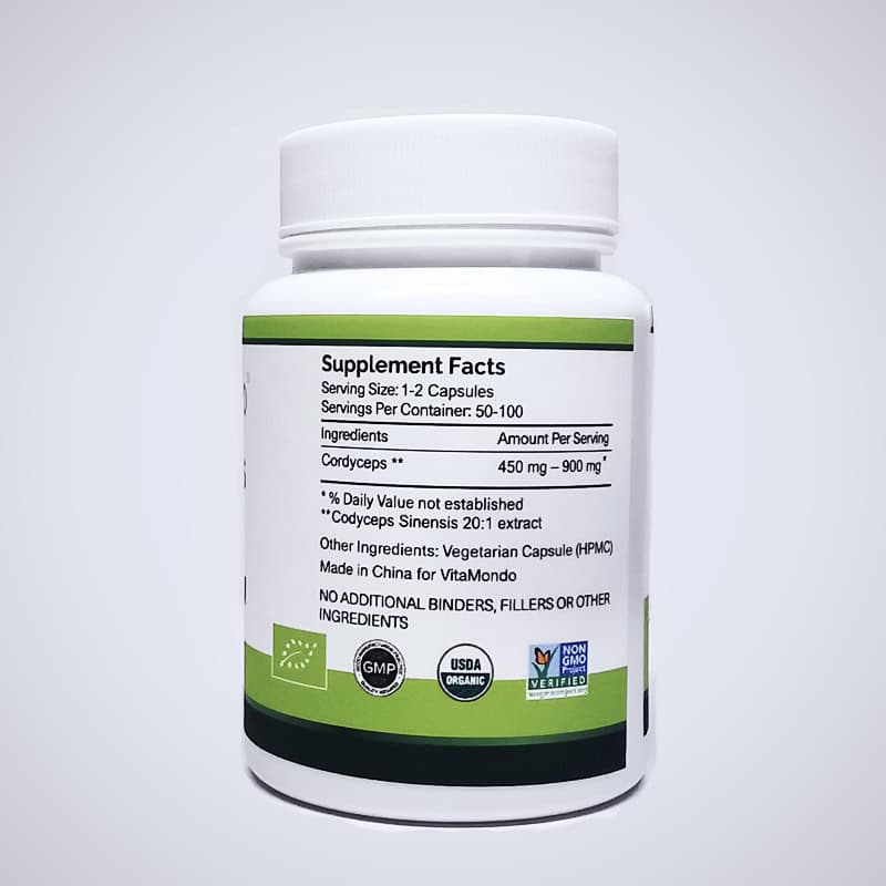 Organic Cordyceps Sinensis Capsules 500 mg 3
