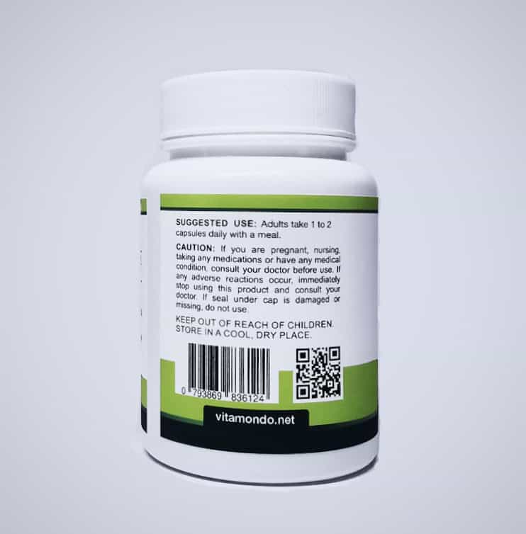 Organic Eucommia Bark Capsules 500 mg Supplement Du Zhong 3