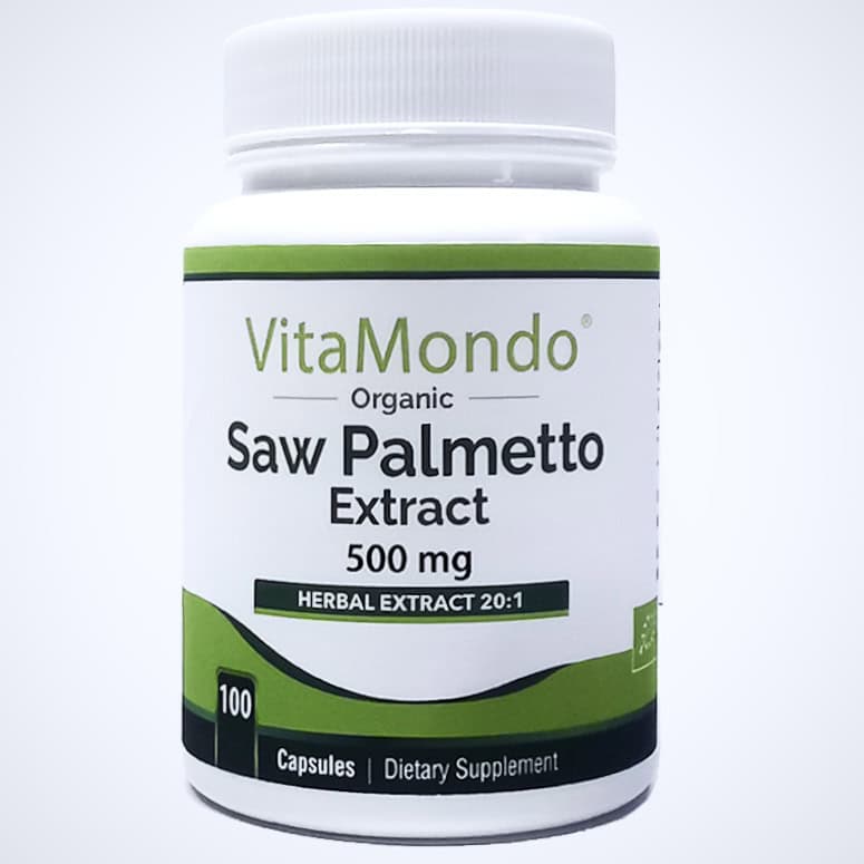Organic Saw Palmetto Supplement 500mg 1