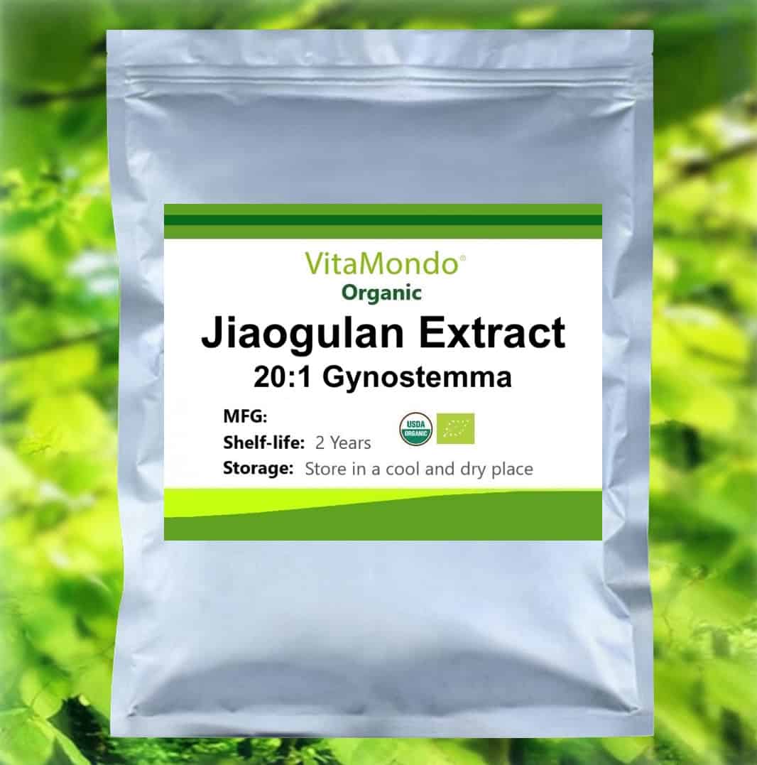Organic Jiaogulan Extract Powder Gynostemma Pentaphyllum VitaMondo