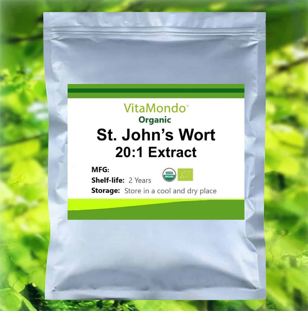 Organic St. John's Wort Extract 20x Powder VitaMondo