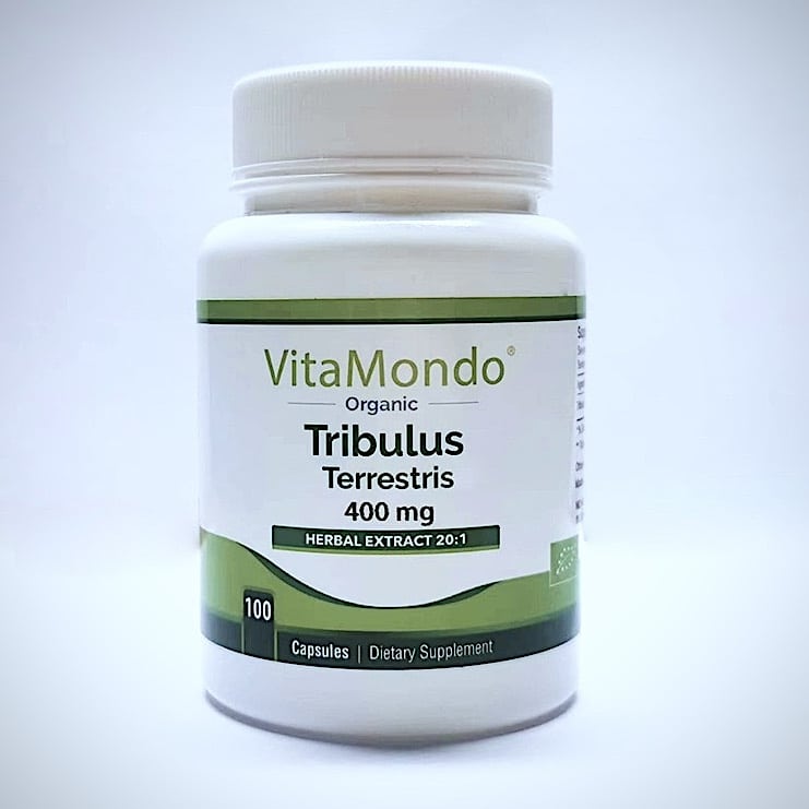 Organic Tribulus Terrestris Supplement- 400 mg 100 Capsules