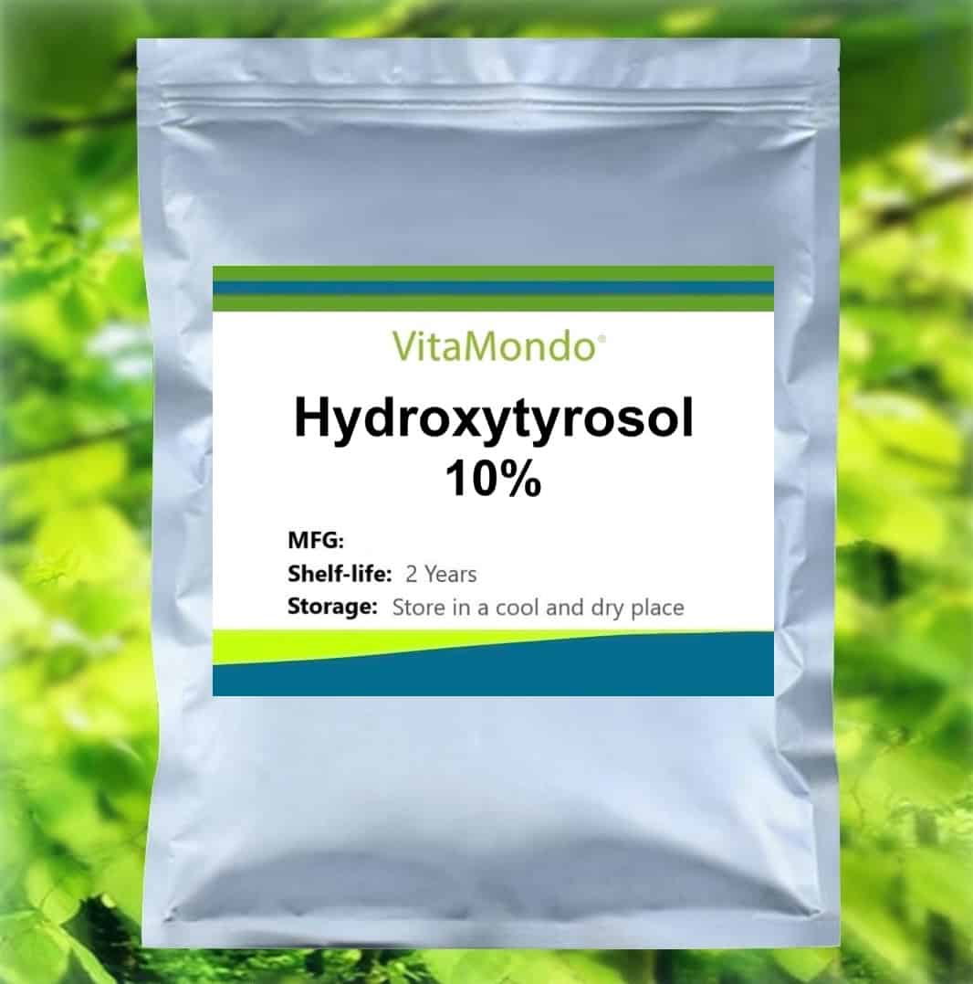 Premium Hydroxytyrosol 10% Supplement Powder Oleuropein VitaMondo