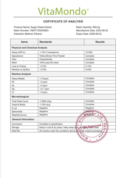 Premium Turkesterone 10% Powder: 100g-500g – Ajuga Extract *NEW* - Image 2