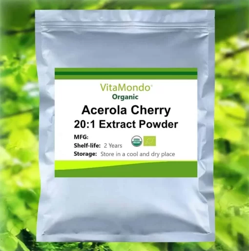 Organic Acerola Cherry Extract Powder: 100g-1kg – Vitamin C, Polyphenols