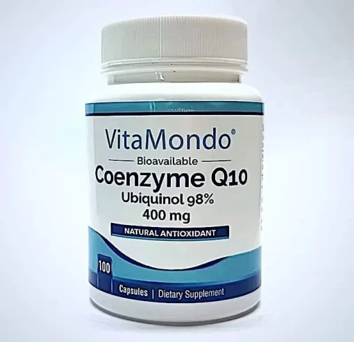 Coenzyme Q10 (Ubiquinol) Supplement 98%: 400 mg * 100 Caps