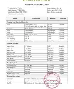 Fisetin 98% Flavonoid Powder COA 2025 VitaMondo