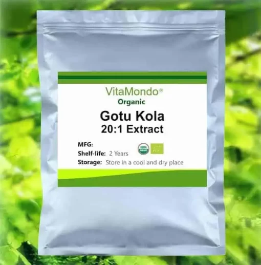 Organic Gotu Kola Extract Powder: 100g-1kg – Memory, Centella Asiatica