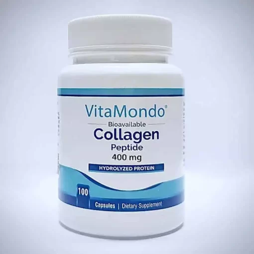 Hydrolyzed Marine Collagen 98%: 400 mg * 100 Capsules – Skin