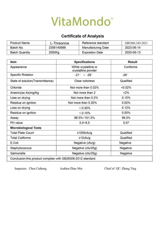 Premium L-Threonine Powder 99%: 100g-1kg – Joints - Image 2