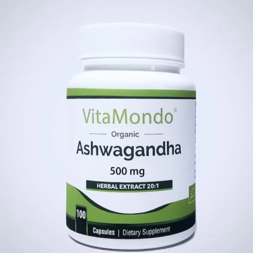 Ashwagandha Root Supplement: 500 mg * 100 Capsules – Calm