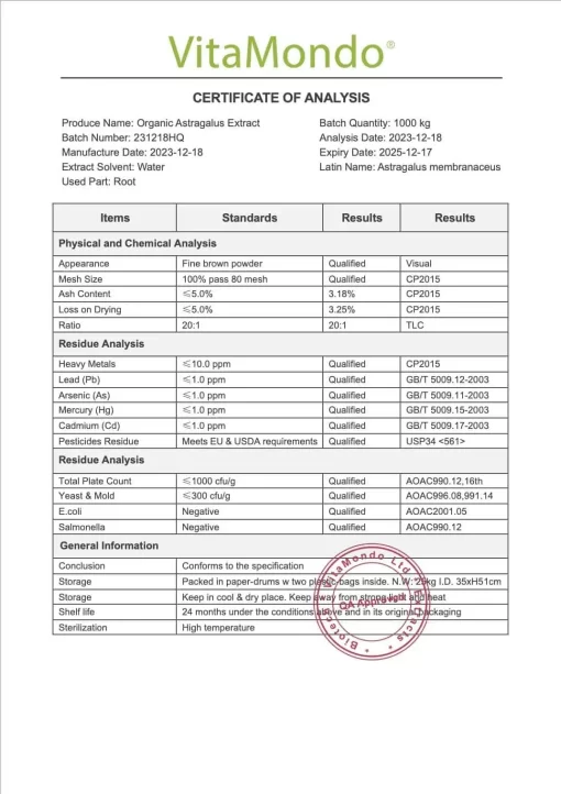 Organic Astragalus Root Extract: 100g-1kg – Heart, Circulation - Image 4