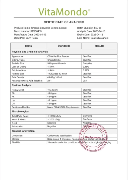 Boswellia Serrata Supplement: 500 mg * 100 Capsules, Organic - Image 5