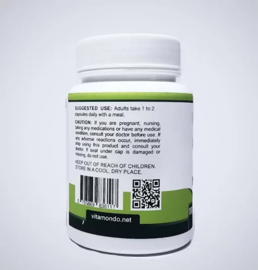 Organic Cordyceps Extract Capsules: 500 mg * 100 Capsules - Image 2