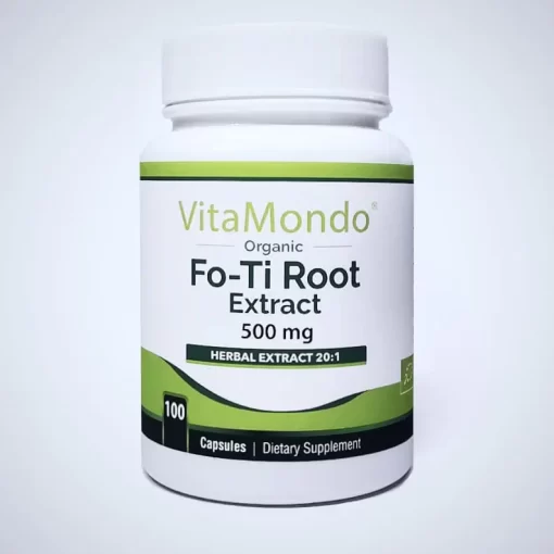 Organic Fo-Ti Root Capsules: 500 mg * 100 Capsules – Ho Shou Wu