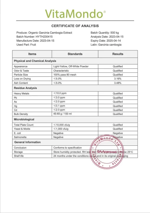 Organic Garcinia Cambogia Extract: 100g-1kg – HCA - Image 2