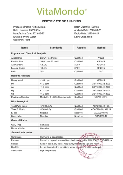 Organic Nettle Extract Powder: 100g-1kg – Health - Image 2