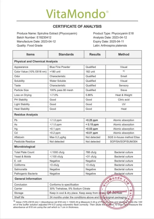 Organic Phycocyanin Powder 100%: 100g-400g – Blue Spirulina - Image 4