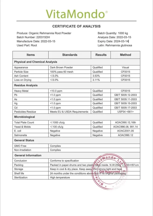 Premium Prepared Rehmannia Root: 100g-1kg – Heart, Kidneys, Extract - Image 2