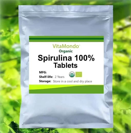 Organic Spirulina Tablets / Powder: 100g-1kg– Superfood, Microalgae