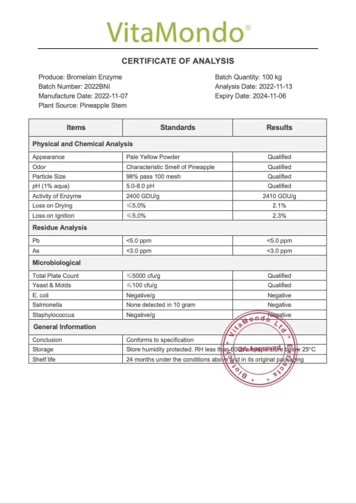 Premium Pineapple Bromelain Enzyme 2400 GDU/g: 100g-1kg – Protease - Image 4