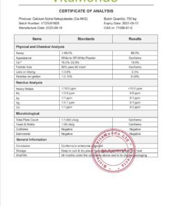 Calcium Alpha-Ketoglutarate (Ca-AKG) COA 2027 VitaMondo