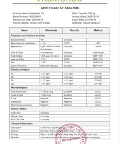 Premium Spermidine Polyamine 1% COA